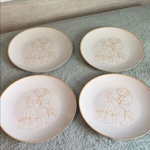 Disney White and Gold Dinnerware Set